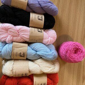 7 Skeins Organic Cotton Yarn